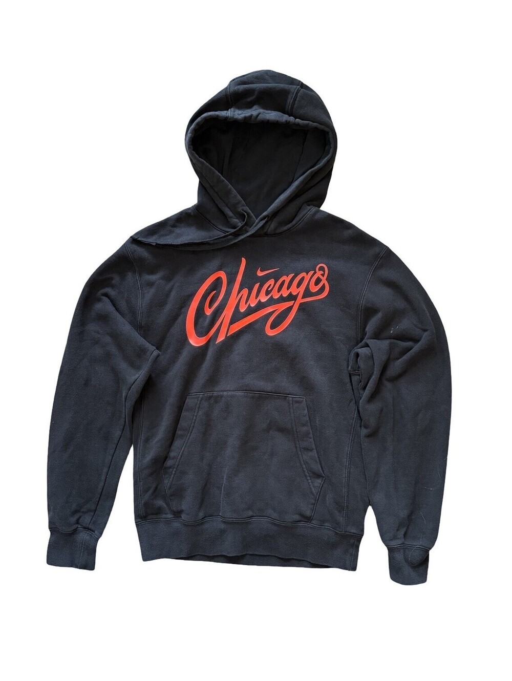 Nike Chicago Bulls Script Hoodie Sweatshirt Men’s Size XS X-Small (DN6901-010)